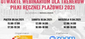 Otwarte Webinarium dla trenerów piłki ręcznej plażowej 2021 – Marcio Magliano. Ruszają zapisy!