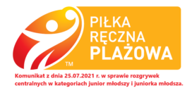 Komunikat z dnia 25.07.2021 r. w sprawie eliminacji w kategoriach junior i juniorka młodsza.